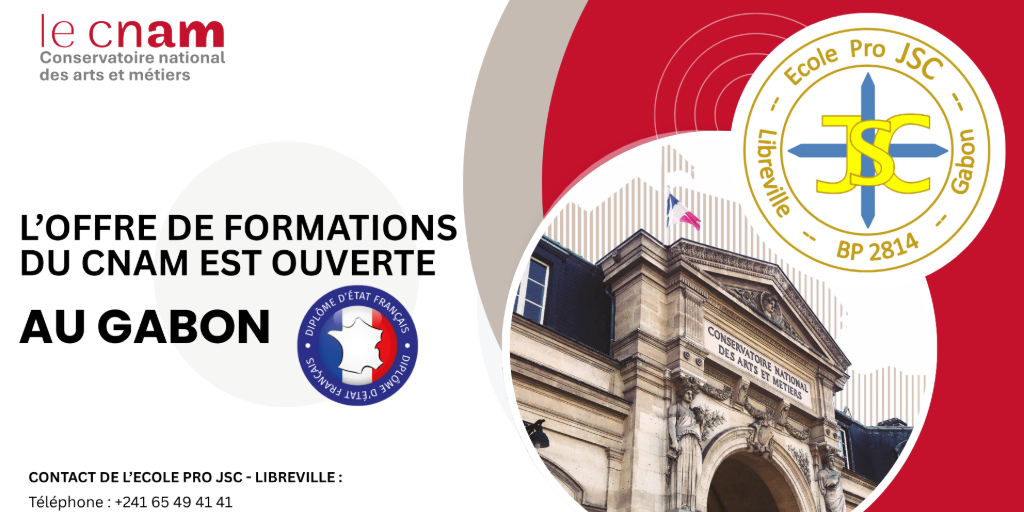 L'offre de formations du Cnam est ouverte au Gabon